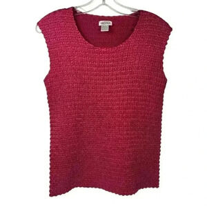 Nicola Women's Sleeveless Ruched Stretchy Blouse Pink Size L Casual Top